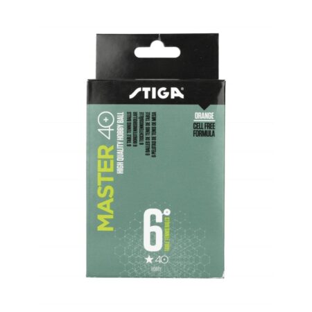 Stiga Tennis Balls Master | 6 Orange Ping Pong Balls