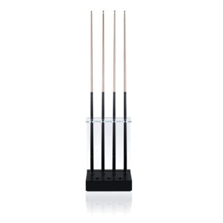 7 Hole Glass Billiard Cue Rack Stand